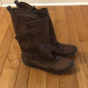 Blowfish cut-out detail mid calf booties